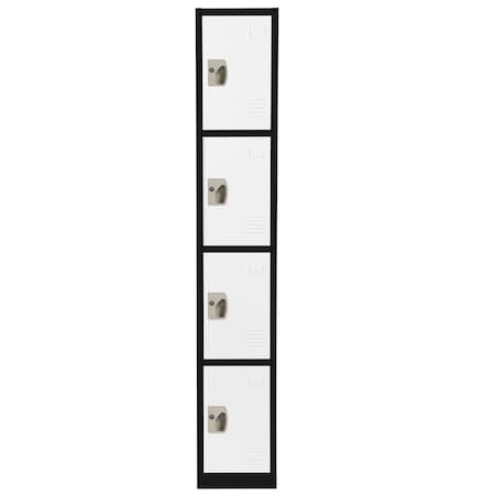 Adiroffice 12 in W, 12 in D, 72 in H, Steel ADI629-204-B-W
